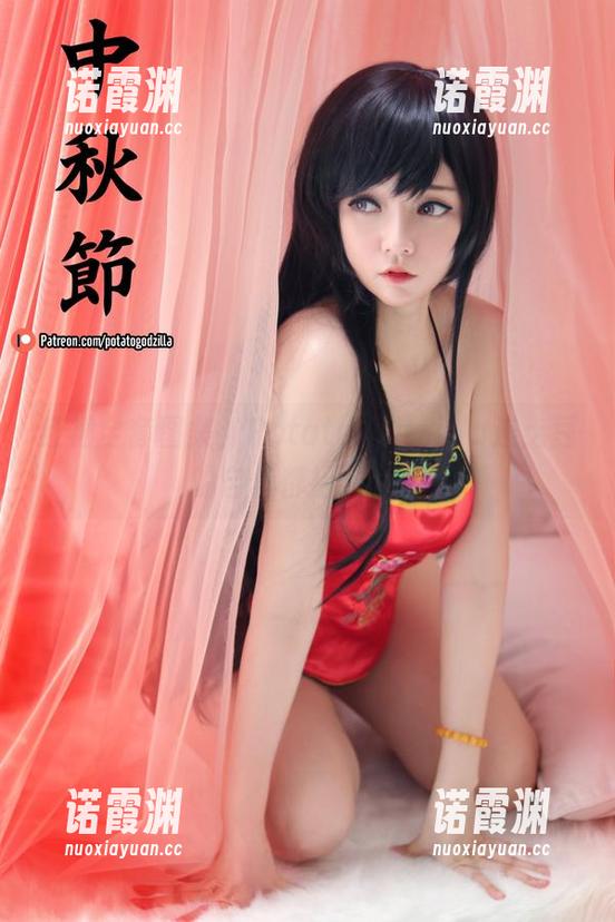 PotatoGodzilla 红裙全套图集,PotatoGodzilla连土豆的自信都捡上了!